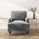 Silver Grey Velvet Armchair - Payton