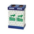 Acorn Office Twin Recycling Bin Blue/Green