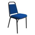 Banqueting Stacking Visitor Chair Black Frame Blue Fabric - BR000197