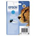 Epson T0712 Ink Cartridge DURABrite Ultra Cheetah Cyan C13T07124012