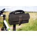 Leather Bicycle Saddle Bag, Tail Back Bag Cow Leather, Handlebar Storage Tool Pouch, Bike Front Personalized Gift