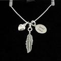 sterling Silver Feather Necklace in A Gift Box With Any Engraving, Personalised