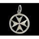 Vintage Sterling Maltese Cross Pendant Hallmarked C.1940