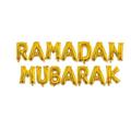 Gold Ramadan Mubarak Foil Balloons