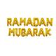 Gold Ramadan Mubarak Foil Balloons