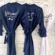 Personalised Ruffle Sleeve Bridal Robe, Bridesmaid Dressing Gowns, Bride Gift, Bride, Bridal Party Dressing Gown Satin
