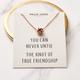 Rose Gold Plated Love Knot Necklace With Quote Card By Philip Jones