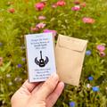 Musician Memorial Seed Packets Customized Acoustic Guitar, Drummer, Funeral Favors, Forget Me Not Seeds | Seeds Included Celebration Of Life