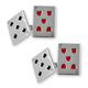 sterling Silver Playing Card Cufflinks