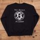 Mens Vintage Gildan Black Crew Neck School Graphic Sweatshirt M 40