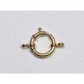 Large Spring Ring Sailor Clasp 14K Gold Circle Pendant Enhancer Necklace Charm Holder Connector Hoop Bail Endless Gift For Her Ad2392