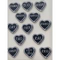 Exo Candy Heart Embroidered Patches, Iron/Sew On Kpop Exo, Exo-L, Exo Patches