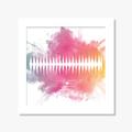 Print Your Own Customised Watercolour Baby Heartbeat Sound Wave Pregnancy Art Gift Print Digital File