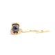 Shark Jawbone & Black Pearl Tie/Lapel Pin/Brooch - Gold Vermeil