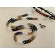 Multicolour Acrylic Glasses Chain With Spare Grips, Brown Black Clear Chain, Sunglasses Lightweight Spectacle