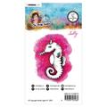 Art By Marlene So-Fish-Ticated Cling Stamps - Sally Sea Horse