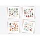 Cozy Christmas Illustrated Card | Botanical Illustrated Multipack |Luxury Cards| Cute Funny