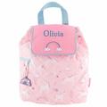 Unicorn Toddler Backpack Personalised By Embroidery | Kids Nursery Girl