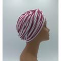 Red & White Striped Turban, Turban, Turban Women, Twist Hair Loss Cover, Chemo Headwear, Beanie, Gift For Her