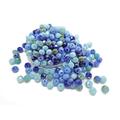 Glass Rondelles, Faceted Beads in Blue Mix, Pack Of 300, 6x4mm With Ab Coating & 1mm Hole, Jewelry Beads, Craft Supplies, UK Shop