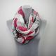 Polka Dot Infinity Scarf Playful Circle Print For Women Lightweight Baby Fringe Scarves Spring Fall Shawl Wrap