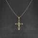3cm Christian Cross Pendant, Jesus Christ Inri Crucifix Cross, Catholic Silver 925, Gold 14K, 18K