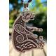 Double Sided Celtic Bear Pendant Necklace