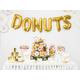 Donuts Rose Gold Balloons Party Balloon Mylar Balloons, Shower Balloon, Silver Letters, Birthday, Candy Bar, Sweets