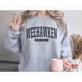 Weehawken Sweatshirt | Soft Cozy New Jersey Crewneck Sweater Vintage College University Souvenir Gifts Nj Usa