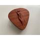 Pick Box Wooden Jewelry Storage - Mahogany With Carving Of Woman Made in Wales Guitar Shaped