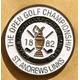 Hand Painted Golf Ball Marker Embossed Coin For The 1882 Open Championship - Old Course Links St Andrews. Unique Gift Any Golfer