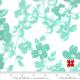 Moda Sunday Stroll By Bonnie & Camille - Aqua Dogwood Print On White | Item # 55220 24 Yardage