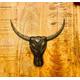 Carved Western Bull Wall Mount