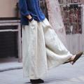 Cotton Linen Pants, Long Trousers, Loose, Comfortable, Wide Leg Pants, Yoga Pants