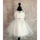 White Flower Girl Dress, Party Occasion Girls Diamonds Dress - Sale To Clear