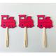 Red Train Cupcake Toppers - Set Of 12, Themed Birthday Party Decor, First Birthday, One
