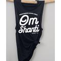 Om Shanti Women's Flowy Scoop Muscle Tank, Yoga Workout, Peace Shirt, Mantra Shirt, Good Vibes