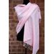 Ladies Shawl Pink Yak Wool Scarf Light Weight Travel Wrap Handmade Nepal