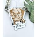 Border Terrier Dog Ornament, Memorial Decoration, Lover Gift, Pet Loss Custom