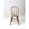 Vintage Spindle Back Farmhouse Chair, Painted Wooden Windsor Dining Chair