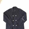 Mens Vintage Blue Tommy Hilfiger Pea Coat Navy Jacket Retro Y2K Size Medium | M