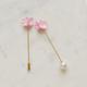 Porcelain Pink Hydrangea Pin Brooch/ Flower Pin/ Wedding Brooch/Pink Brooch/Lapel Boutonniere/ Groomsmen Gift/Best Man
