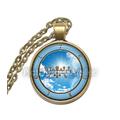 Angel Yeialel Seal Necklace, Guardian Angel, Talisman, Protection, Symbol, Art Pendant Glass Pendant, Handmade Jewelry