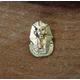 Tutankhamun Pharaoh Gold Plated Pewter Brooch Pin Badge in Fathers Day Gift Pouch History