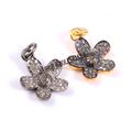 925 Sterling Silver Flower Shape Victorian Diamond Pendent For Girls & Women, Gift For Love Friendship, Handmade Jewelry