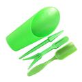 RABBITH 4Pcs Garden Planter Kit Sowing Shovel Scoop Bucket Bonsai Seedling Drilling Tool