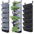 SPRING PARK Hanging Planters for Indoor Plants New Upgraded Large Vertical Garden Wall Planter Grow Bags Plant Hanger Garden Balcony Fence Wall Home Decor