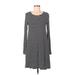 Old Navy Casual Dress - A-Line Scoop Neck Long sleeves: Black Color Block Dresses - Women's Size Medium