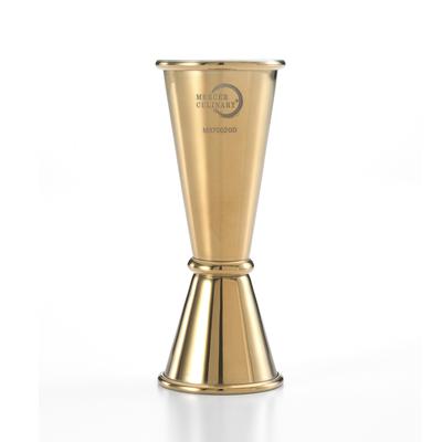 Barfly M37002GD Double Japanese Style Jigger - 25 ml & 50 ml, Gold