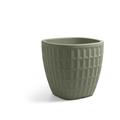 Vaso quadrato in resina 'Tyle' 30 cm. Terra Laguna